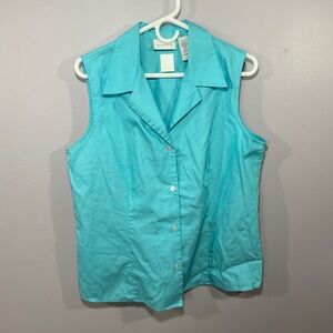 Liz Claiborne size 14 bottom down sleeveless top.